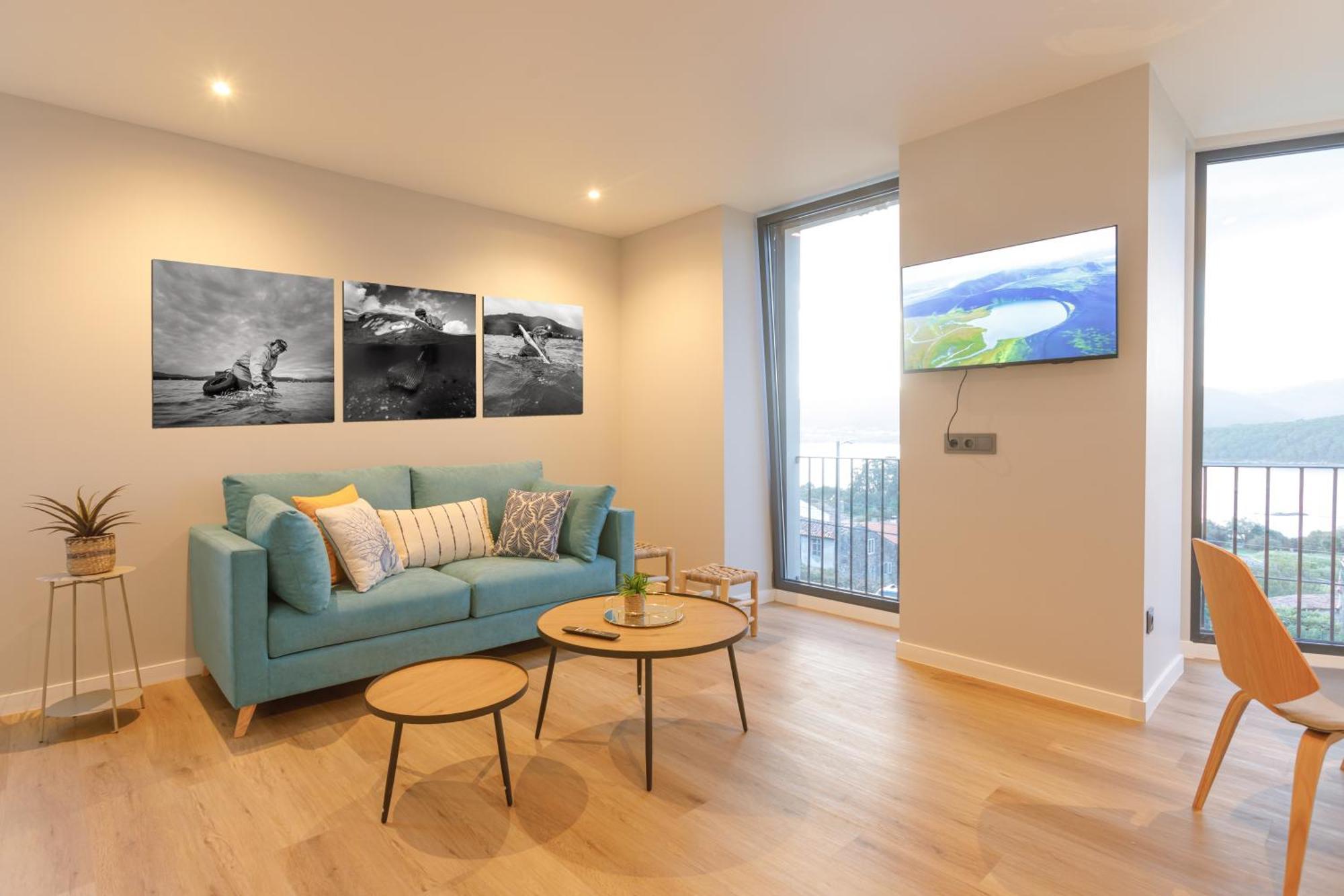Villa Rosa Apartamentos En Casa Rural Con Vistas Panoramicas A La Ria Noia Εξωτερικό φωτογραφία